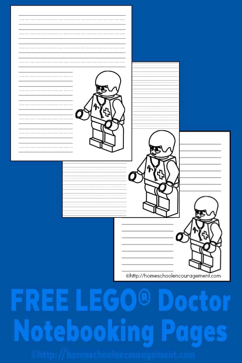 LEGO Writing Paper: Free Printable Doctor Pages