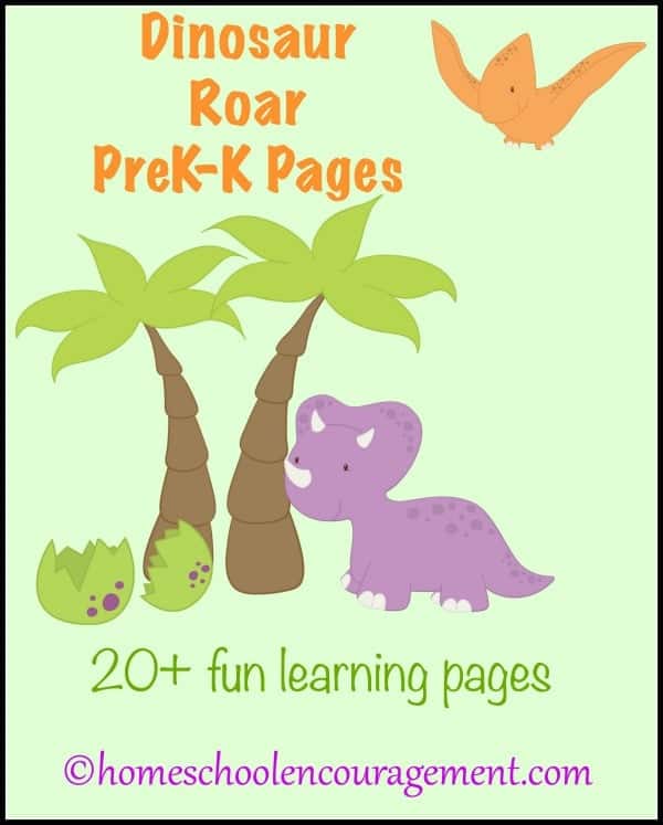 Dinosaur Roar PreK-K Pages | encouragingmomsathome.com