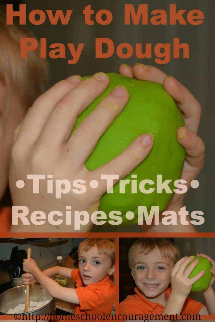 How to Make Play Dough with 10+ recipes, 20 tips and tricks, 15 play dough mats and more!