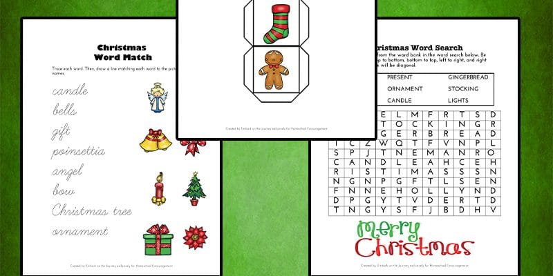 Christmas activity sheets printable