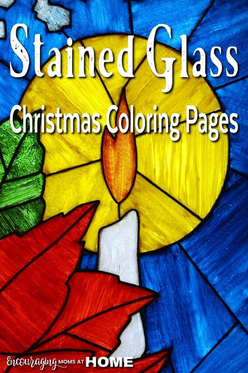 stained glass coloring page