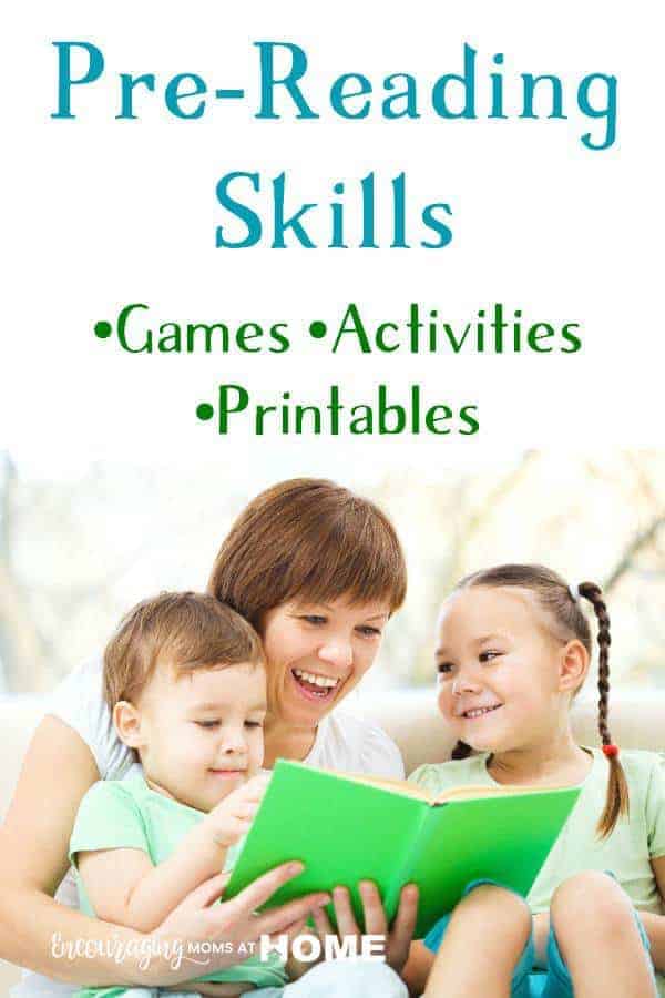 Pre-Reading Printables, Activities and Games for Kids