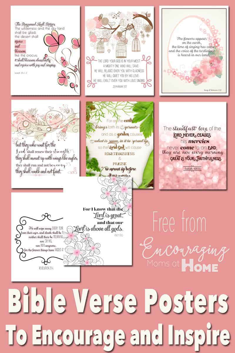 Free Printable Bible Verses to Encourage and Inspire Homeschool Moms