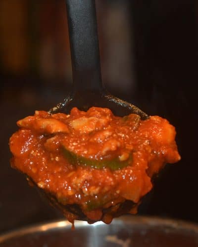 Garden Vegetable Marinara with Bolognese Variation