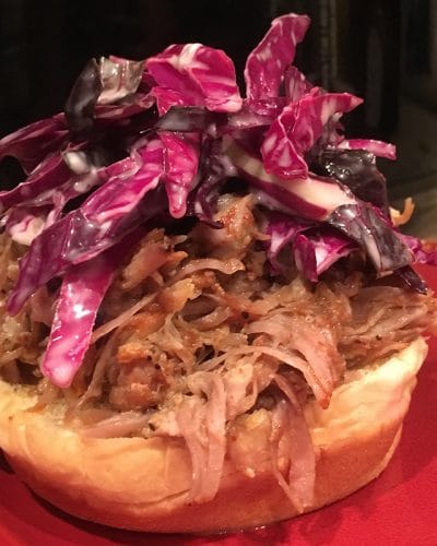 Pulled Pork Recipe with variations - printable card.