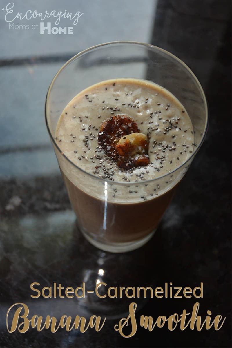 Looking for a smoothie that is delicious and has tons of health benefits. Give our recipe for Salted Carmalized Banana Smoothie with Maca Powder a try!