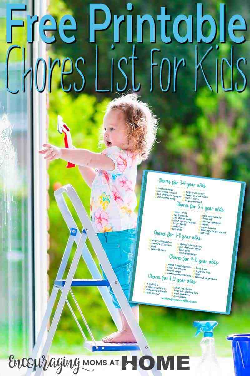 chores list for kids