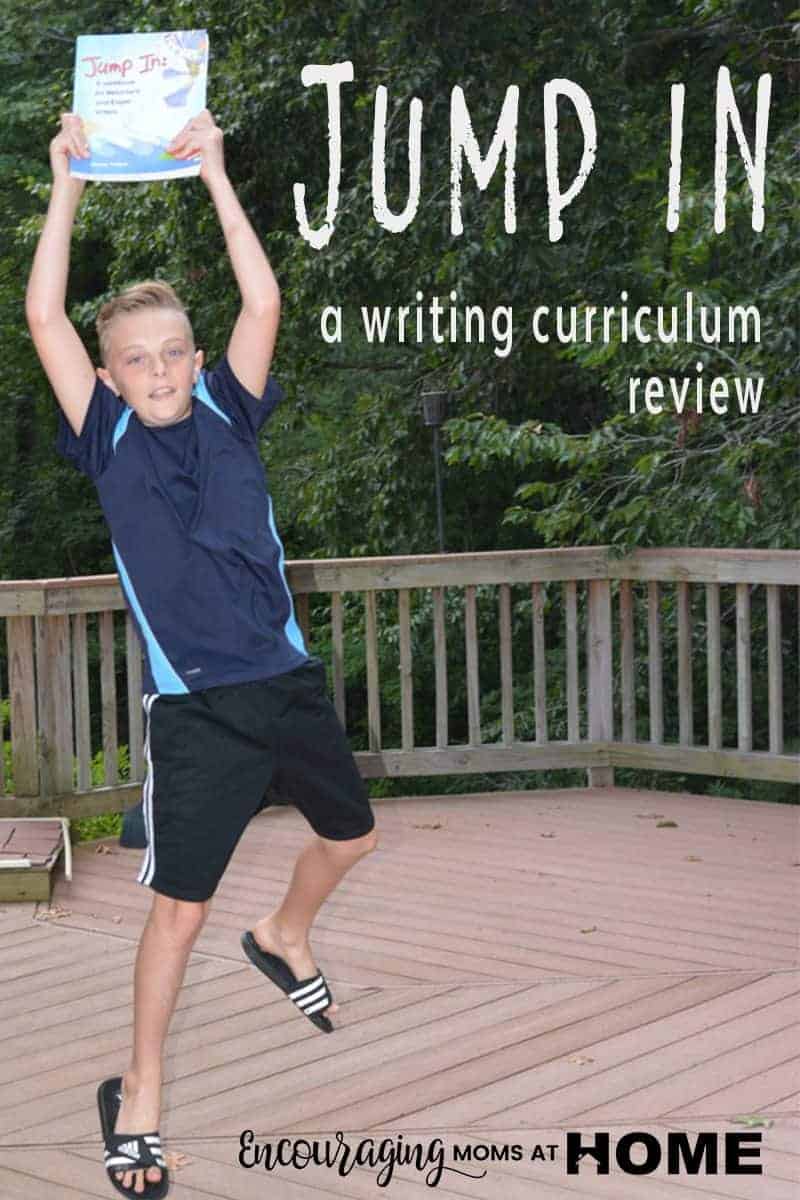 Jump In: A Workbook for Reluctant and Eager Writers could be a living book.  Sharon Watson teaches each concept in an manner that will engage student across the writing spectrum.