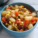 Instant Pot Vegetable Beef Soup made in an Instant Pot