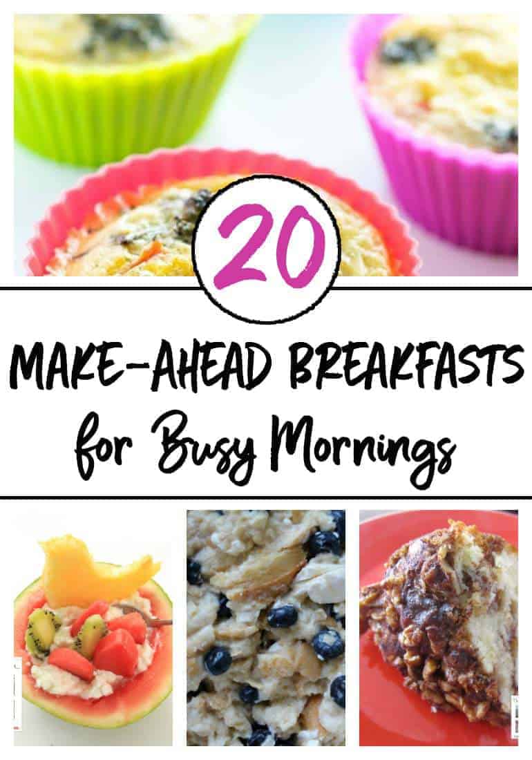 Make Ahead Breakfasts for Busy Mornings