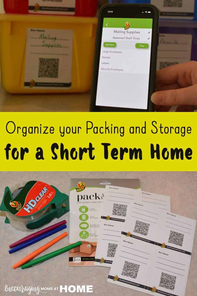 Organizing for a Short Term Home