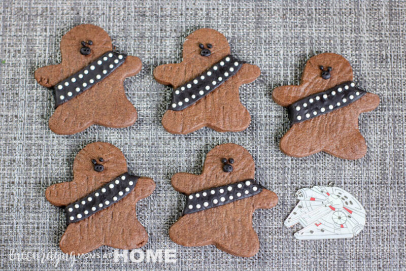 Multiple Wookie Cookies ready for the Star Wars Party